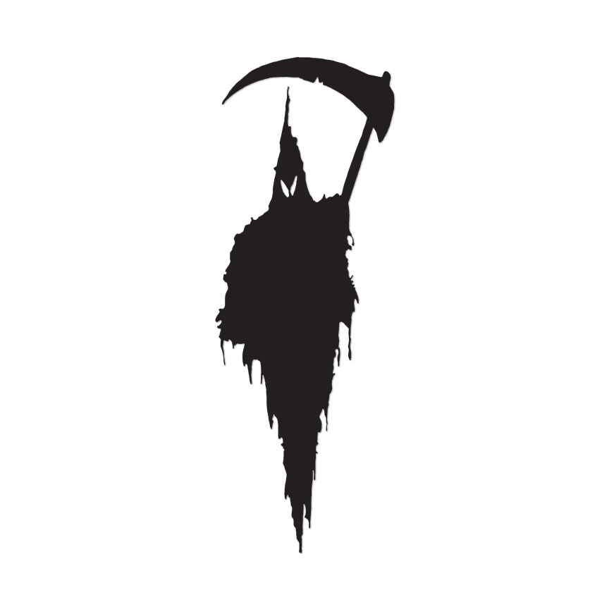 Grim Reaper Death – Vinyl Decal Sticker – Multiple Color & Sizes – ebn349