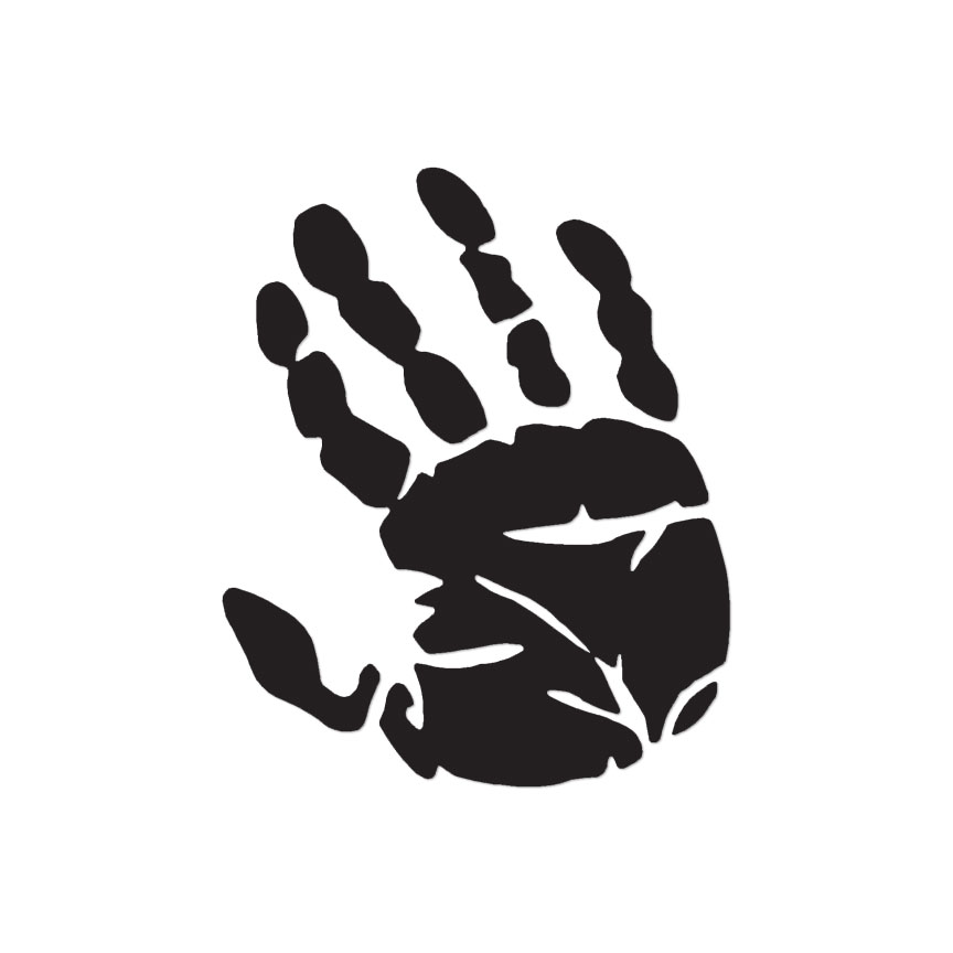 Hand Print - Vinyl Decal Sticker - Multiple Color & Sizes - ebn352 | eBay