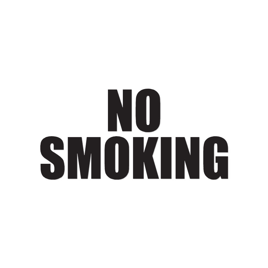 No Smoking – Vinyl Decal Sticker – Multiple Colors & Sizes – ebn3558