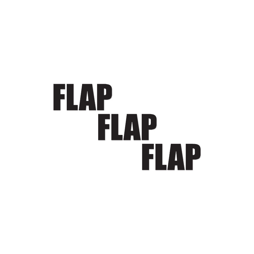Flap Flap Flap – Vinyl Decal Sticker – Multiple Colors & Sizes – ebn3560