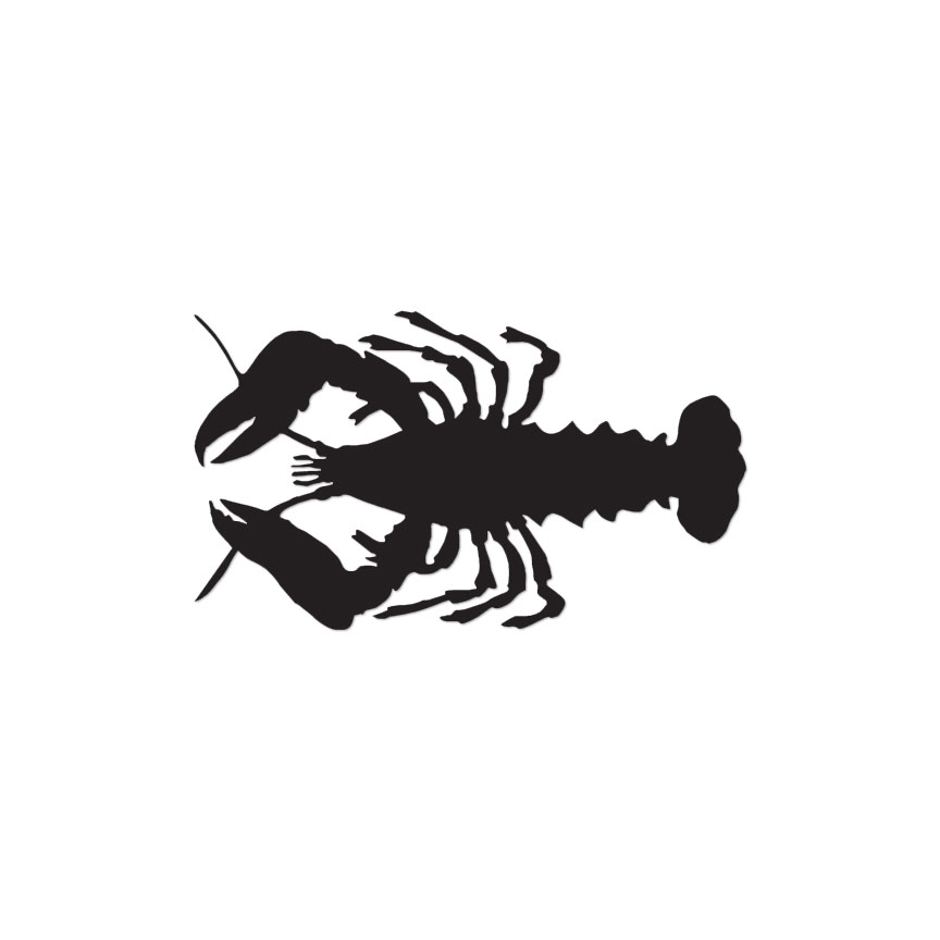 Lobster Fish Seafood - Vinyl Decal Sticker - Multiple Colors & Sizes - ebn3703
