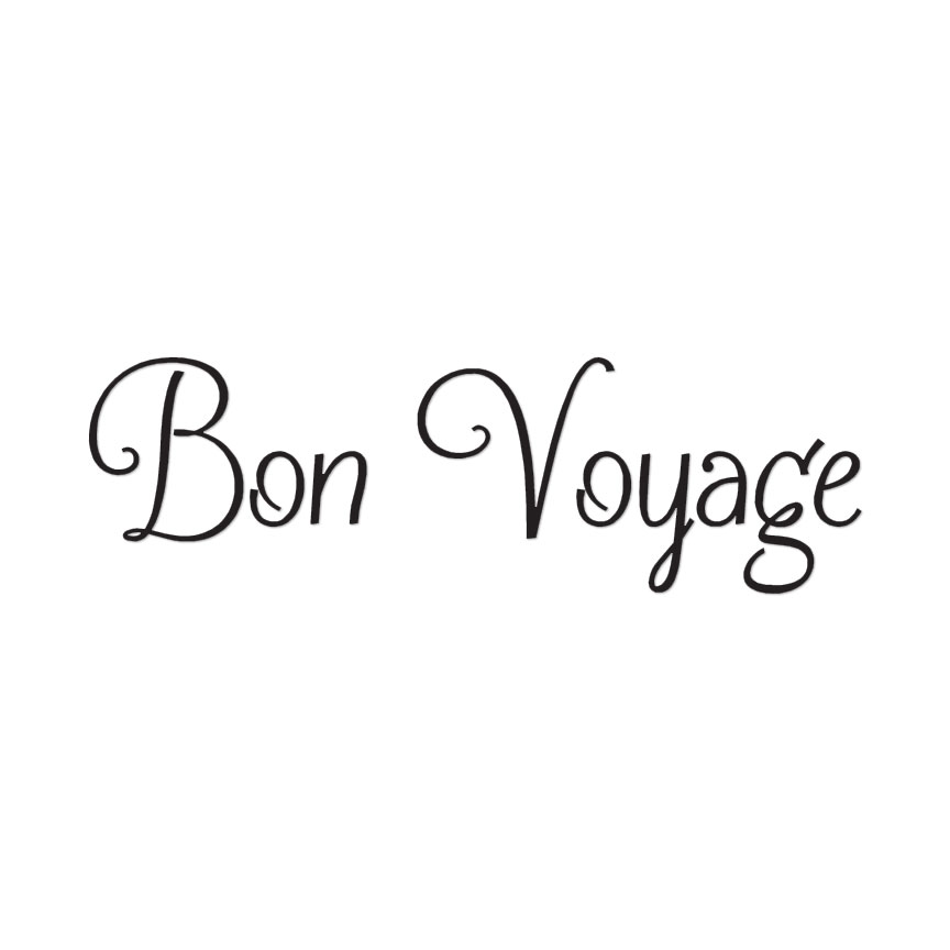 Bon Voyage French – Vinyl Decal Sticker – Multiple Colors & Sizes – ebn3742