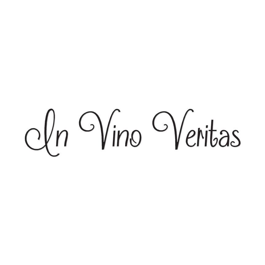 In Vino Veritas Latin – Vinyl Decal Sticker – Multiple Colors & Sizes – ebn3767