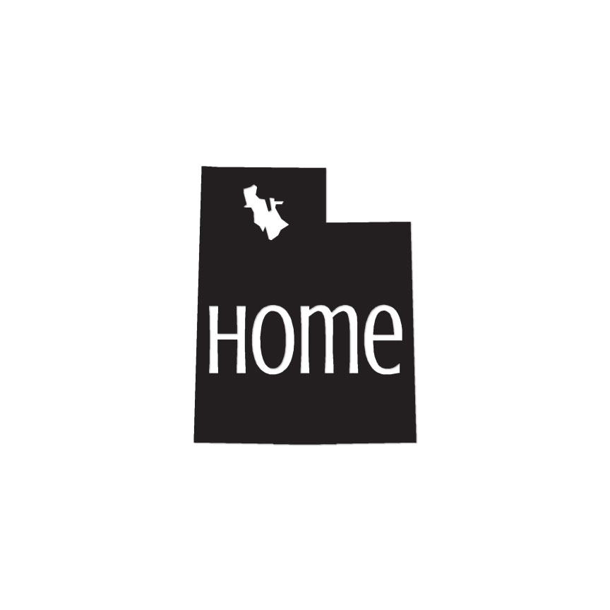 Utah Home State – Vinyl Decal Sticker – Multiple Colors & Sizes – ebn3846