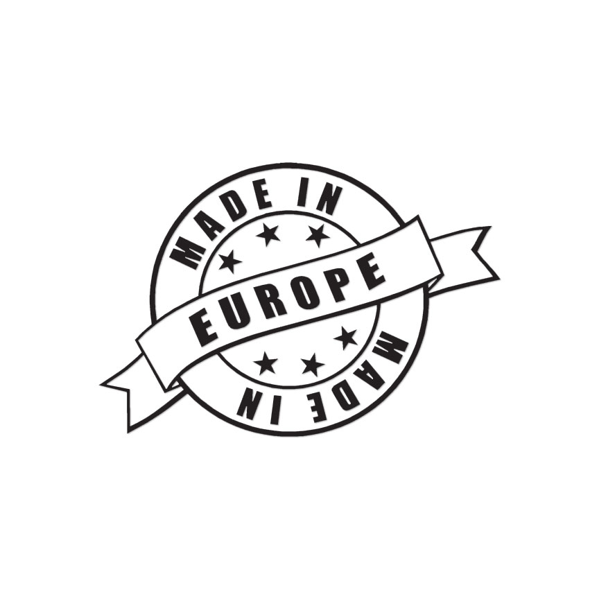 Made In Europe Stamp Logo – Decal Sticker – Multiple Colors & Sizes – ebn3935