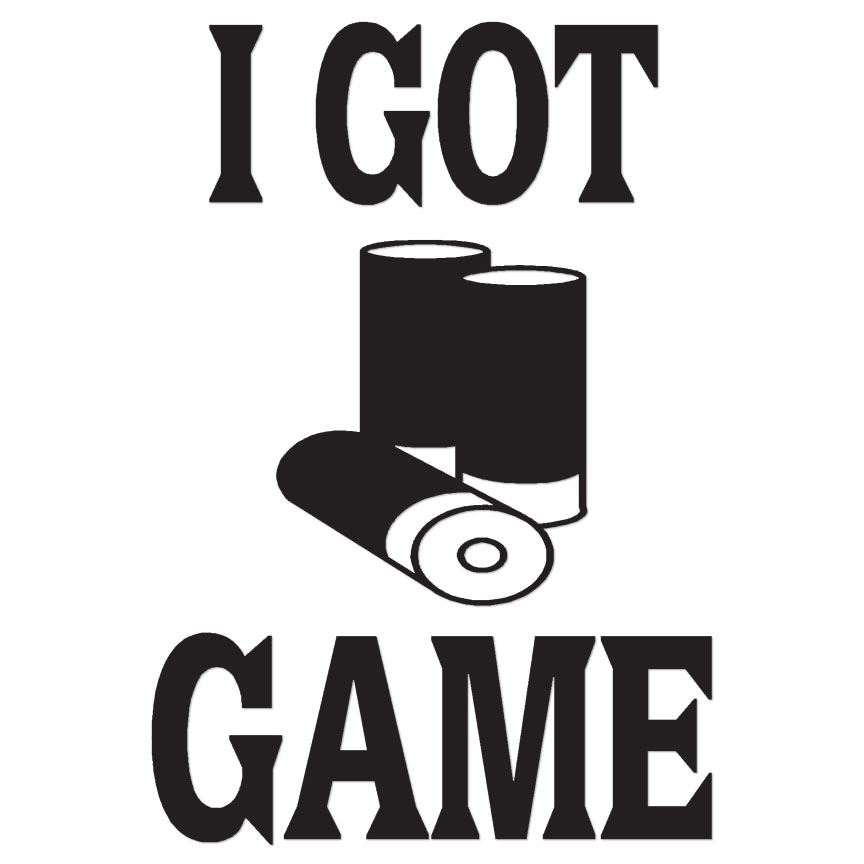 Got Game Shotgun Hunting – Decal Sticker – Multiple Color & Sizes – ebn395
