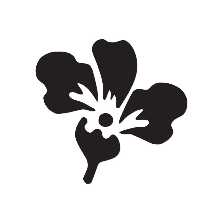 Iris Flower – Vinyl Decal Sticker – Multiple Color & Sizes – ebn400