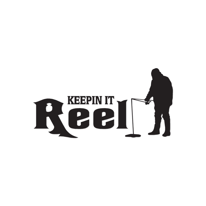 Keep It Reel Ice Fishing – Decal Sticker – Multiple Color & Sizes – ebn417