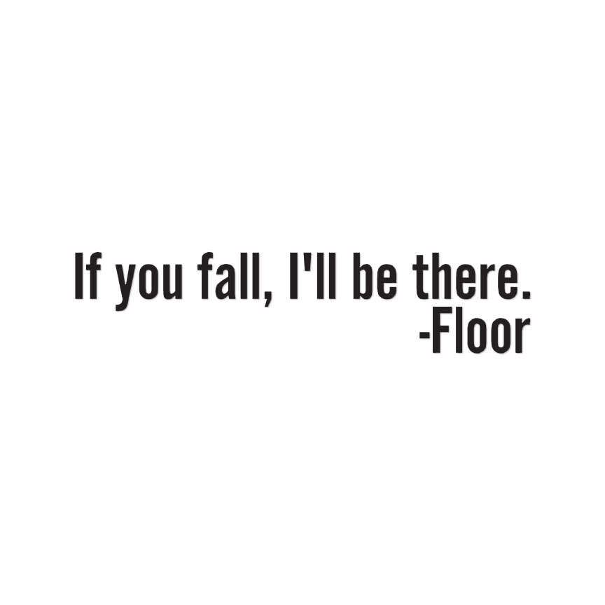 Piso You Fall I'll Be There - Calcomanía adhesiva - Varios colores y tamaños - ebn4207 - Imagen 2 de 19