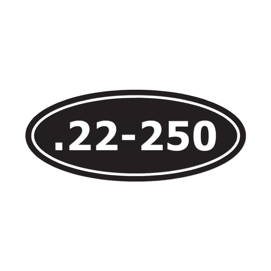Ammo .22-250 – Vinyl Decal Sticker – Multiple Color & Sizes – ebn43