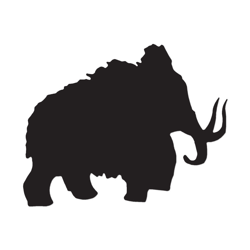 Mastodon Mammoth – Vinyl Decal Sticker – Multiple Color & Sizes – ebn446