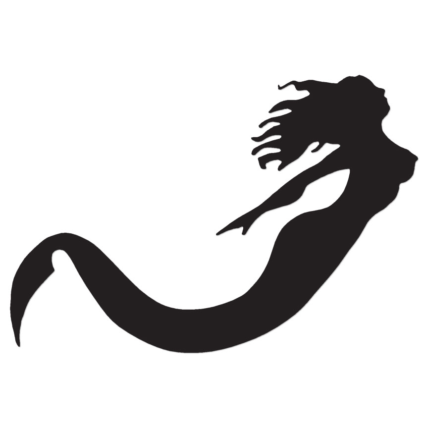 Swimming Mermaid – Vinyl Decal Sticker – Multiple Color & Sizes – ebn451
