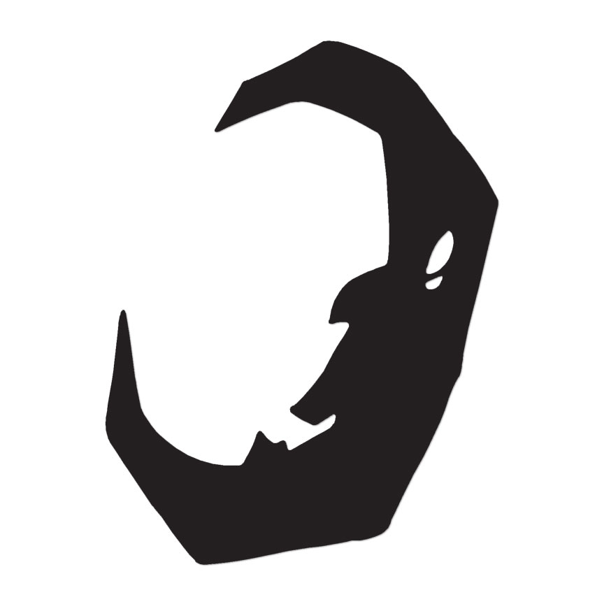 Moon Face Art – Vinyl Decal Sticker – Multiple Color & Sizes – ebn457