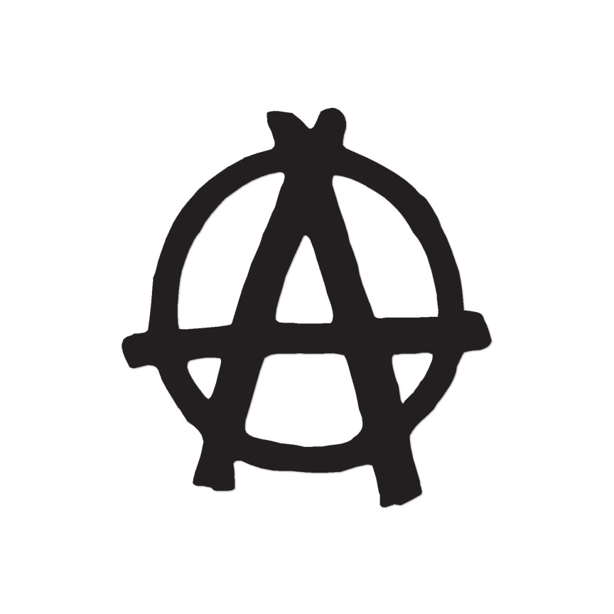 Anarchy Symbol – Vinyl Decal Sticker – Multiple Color & Sizes – ebn46