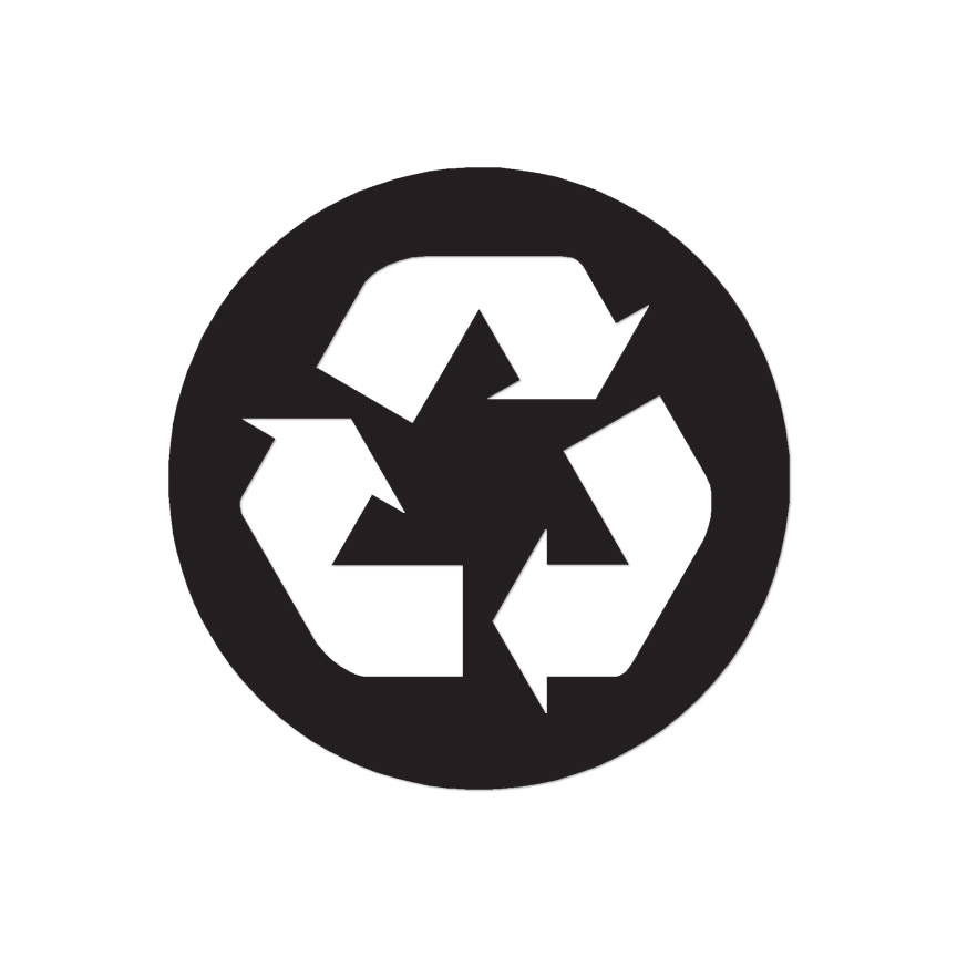 Recycle Symbol Recycling – Decal Sticker – Multiple Color & Sizes – ebn566