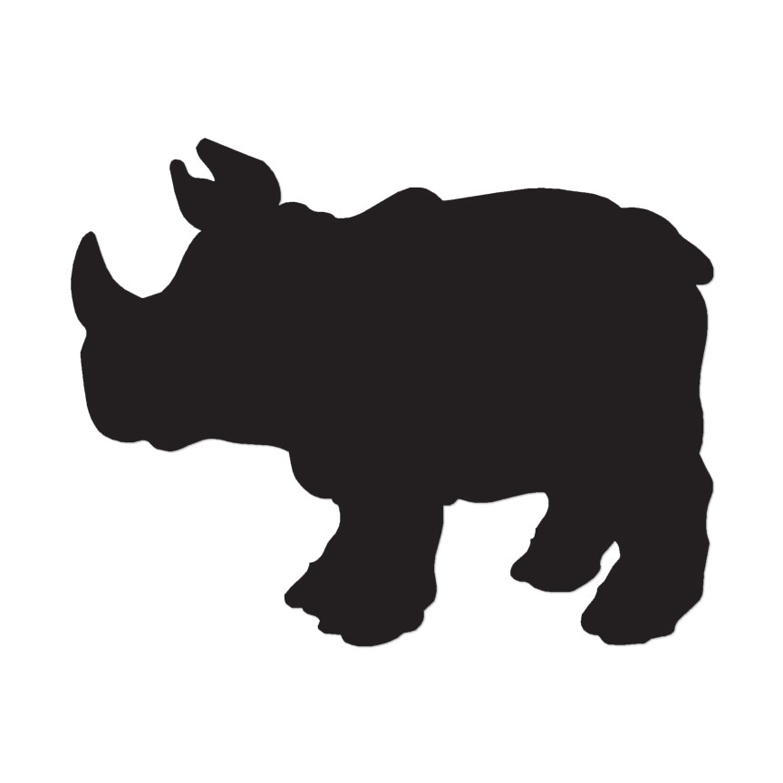 Rhinoceros Rhino – Vinyl Decal Sticker – Multiple Color & Sizes – ebn572