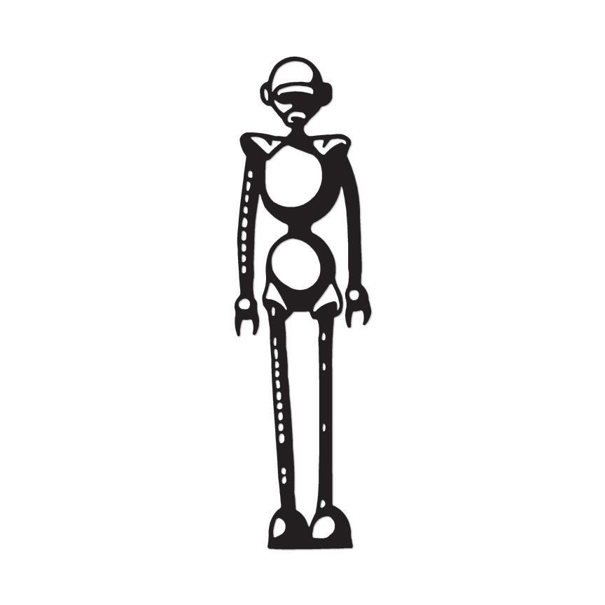 Robot – Vinyl Decal Sticker – Multiple Color & Sizes – ebn575