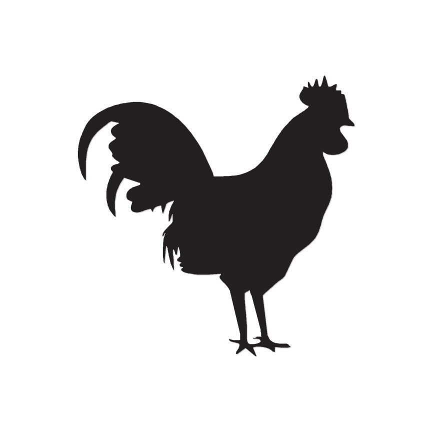 Rooster Chicken – Vinyl Decal Sticker – Multiple Color & Sizes – ebn577