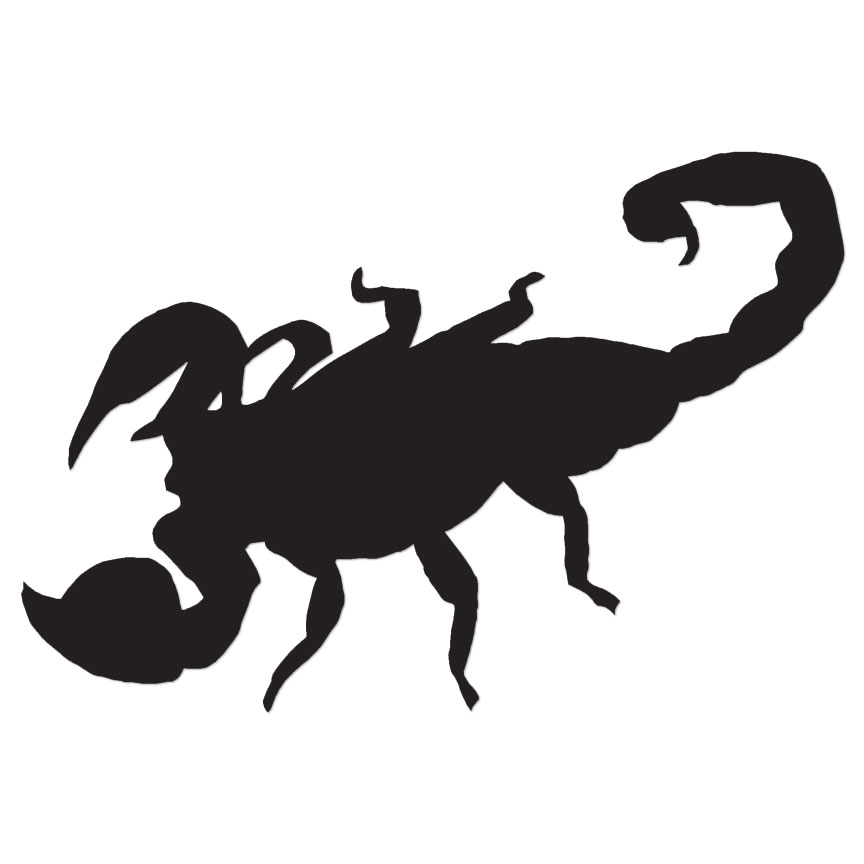 Scorpion – Vinyl Decal Sticker – Multiple Color & Sizes – ebn598