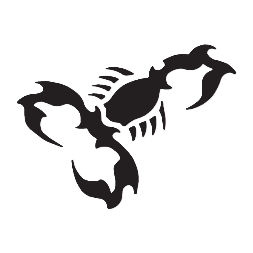 Tribal Scorpion – Vinyl Decal Sticker – Multiple Color & Sizes – ebn600
