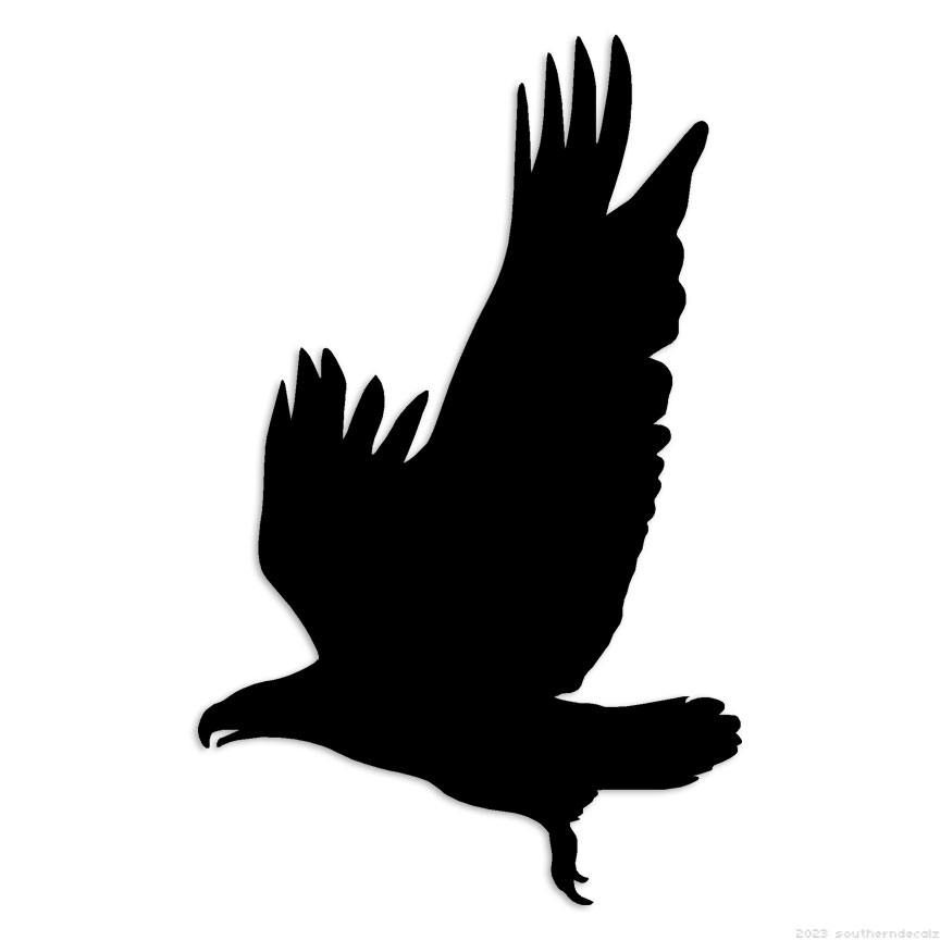 Bird Eagle Hawk – Decal Sticker – Multiple Colors & Sizes – ebn6084