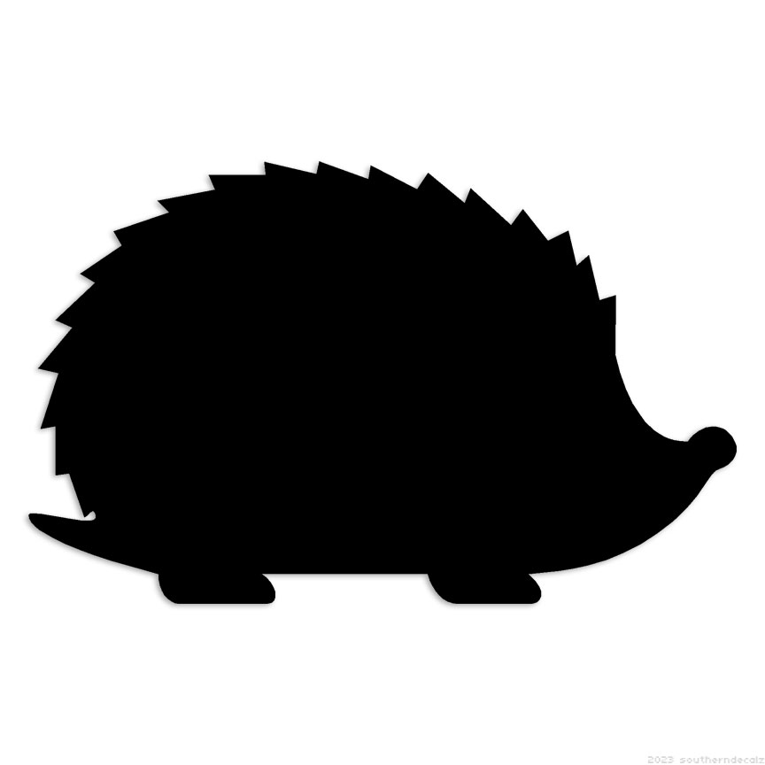 Hedgehog – Decal Sticker – Multiple Colors & Sizes – ebn6109