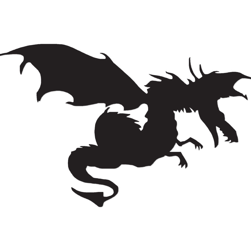 Dragon Reptile Fantasy – Decal Sticker – Multiple Color & Sizes – ebn619