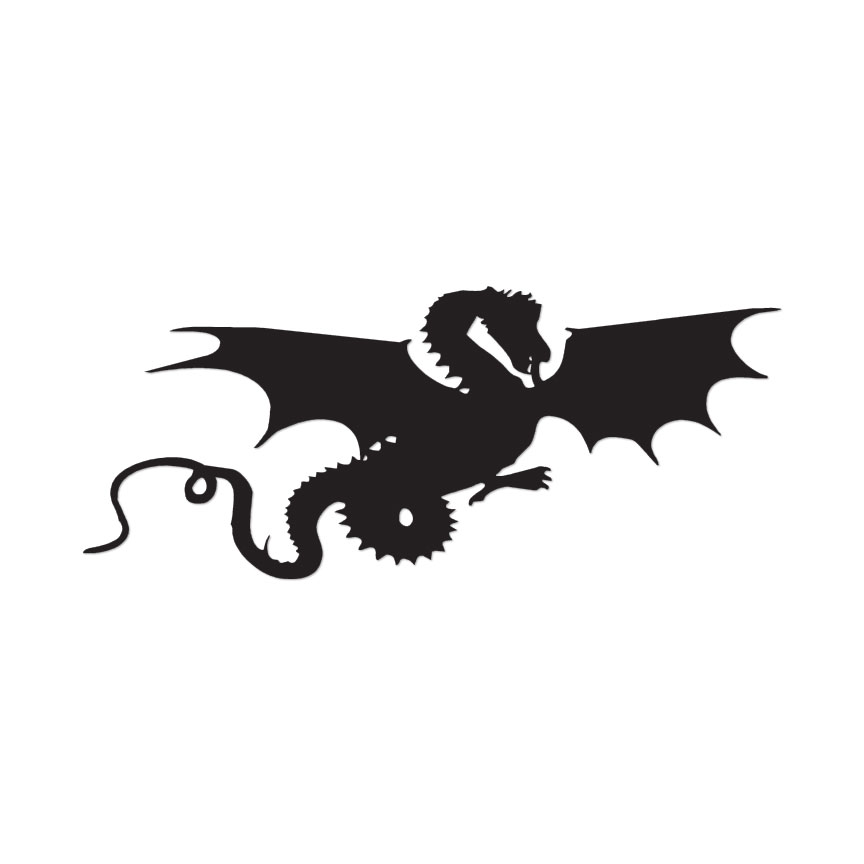 Flying Dragon – Vinyl Decal Sticker – Multiple Color & Sizes – ebn620