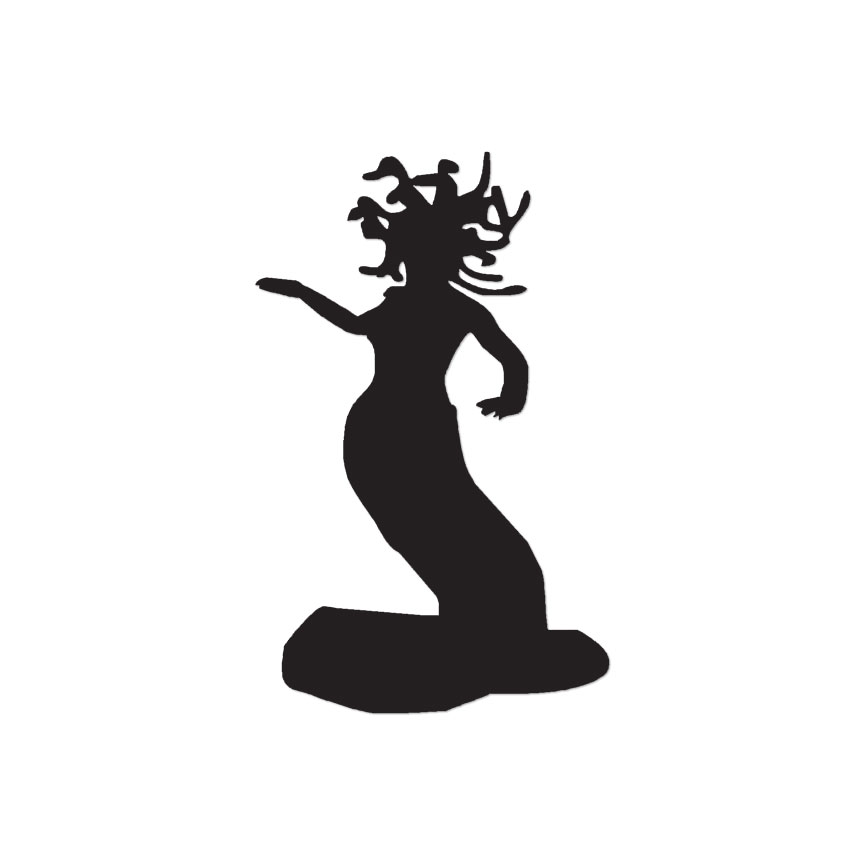Medusa Gorgon Naga – Vinyl Decal Sticker – Multiple Color & Sizes – ebn625