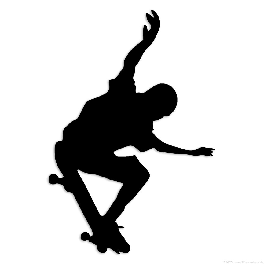 Skateboarding – Decal Sticker – Multiple Colors & Sizes – ebn6606
