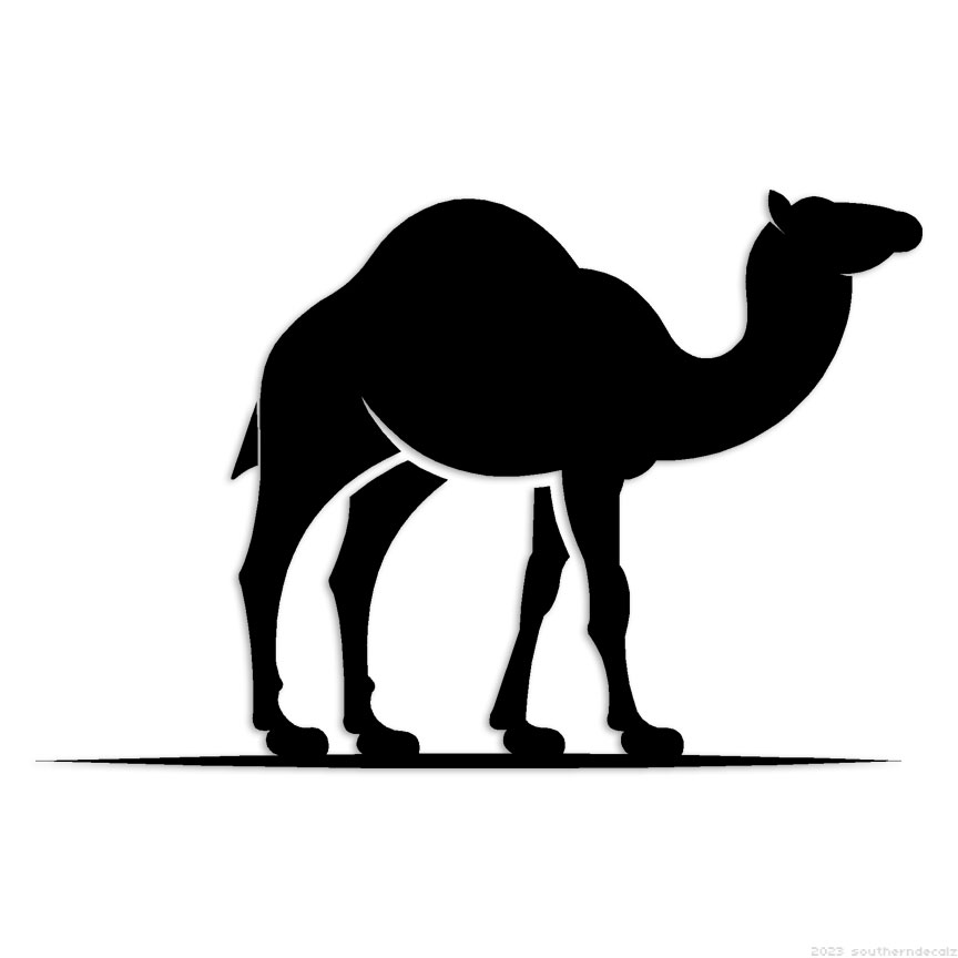 Camel – Decal Sticker – Multiple Colors & Sizes – ebn6618