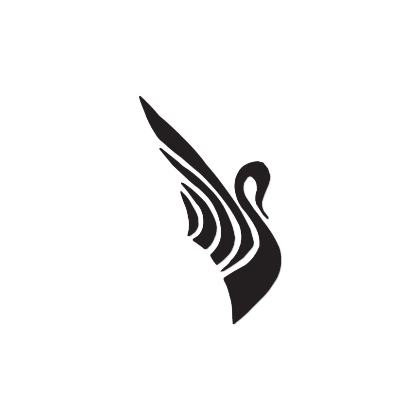 Swan Geese Tribal – Vinyl Decal Sticker – Multiple Color & Sizes – ebn674