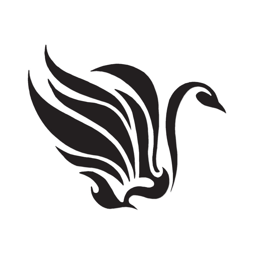Swan Goose Tribal Art – Vinyl Decal Sticker – Multiple Color & Sizes – ebn675