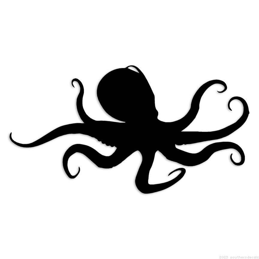 Octopus – Decal Sticker – Multiple Colors & Sizes – ebn6778