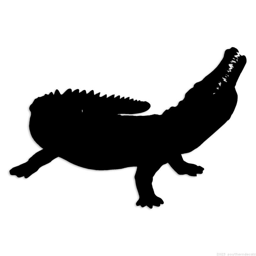 Crocodile Alligator Gator – Decal Sticker – Multiple Colors & Sizes – ebn6798