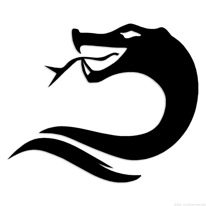 Snake Head – Decal Sticker – Multiple Colors & Sizes – ebn6847