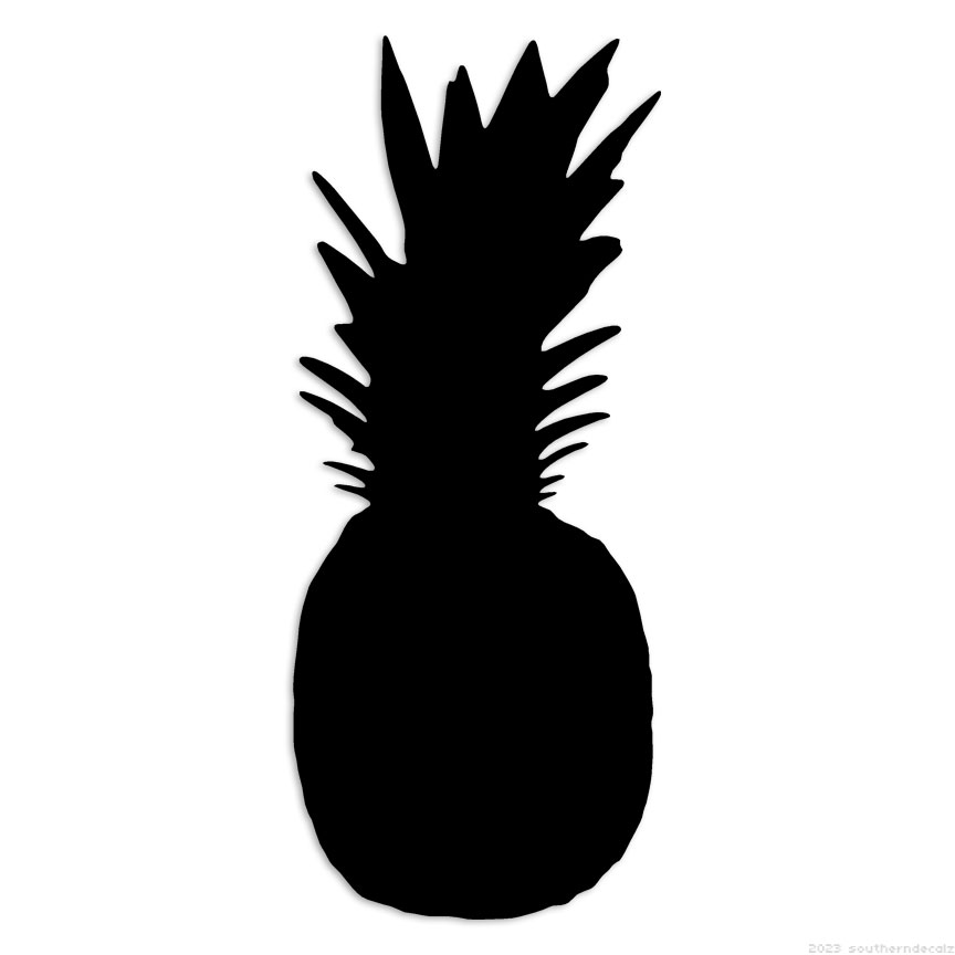 Pineapple – Decal Sticker – Multiple Colors & Sizes – ebn6868