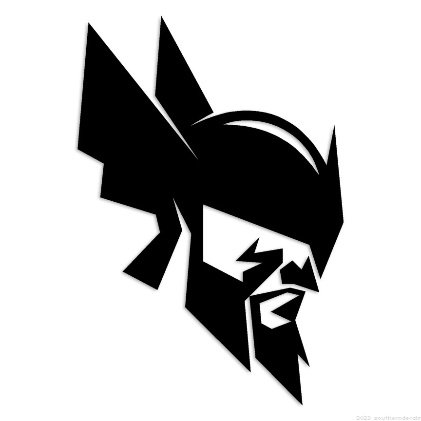 Viking Fighter Thor – Decal Sticker – Multiple Colors & Sizes – ebn6927