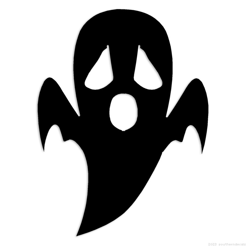 Ghost Boo! – Decal Sticker – Multiple Colors & Sizes – ebn7132