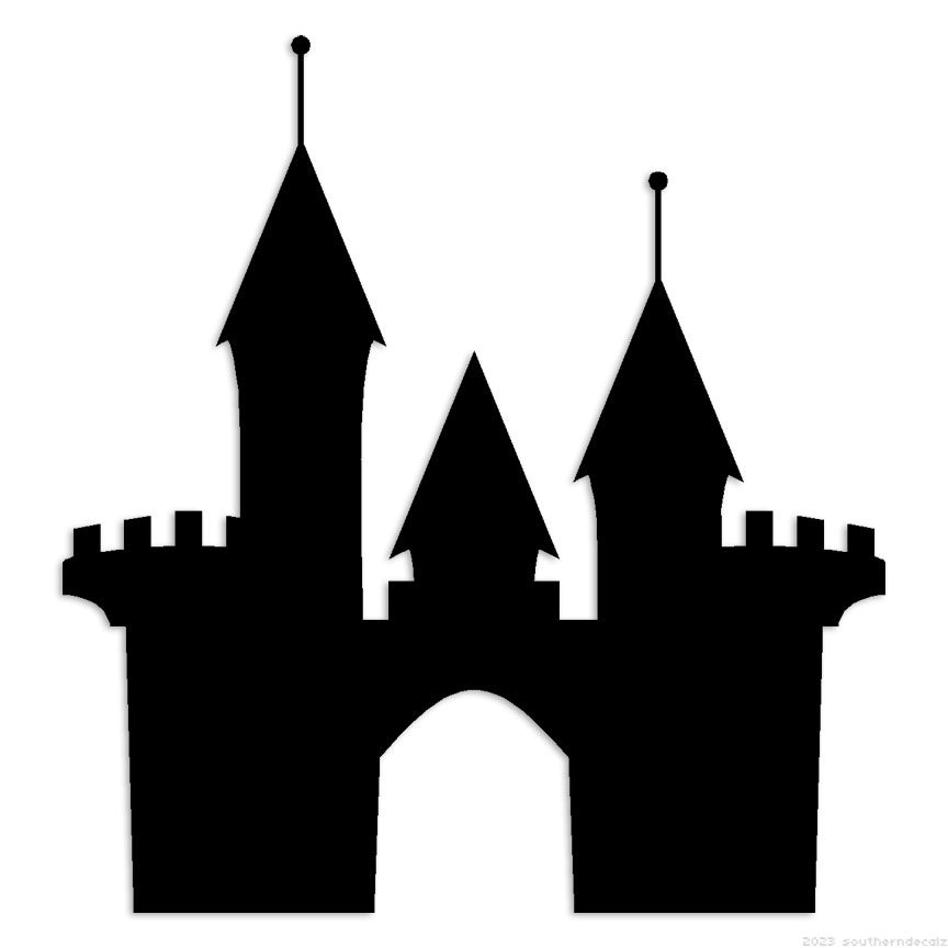 Castle Gate – Decal Sticker – Multiple Colors & Sizes – ebn7189