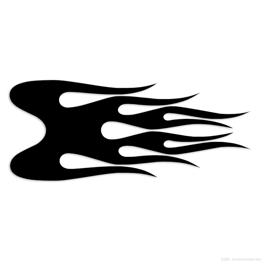 Fire Flames – Decal Sticker – Multiple Colors & Sizes – ebn7250