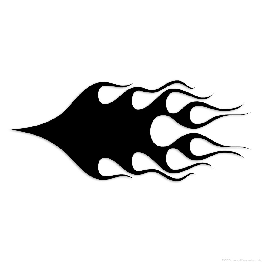 Fire Flames – Decal Sticker – Multiple Colors & Sizes – ebn7266