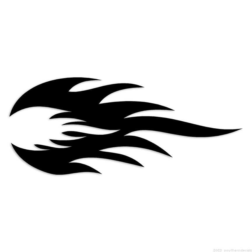 Flames Fire – Decal Sticker – Multiple Colors & Sizes – ebn7293