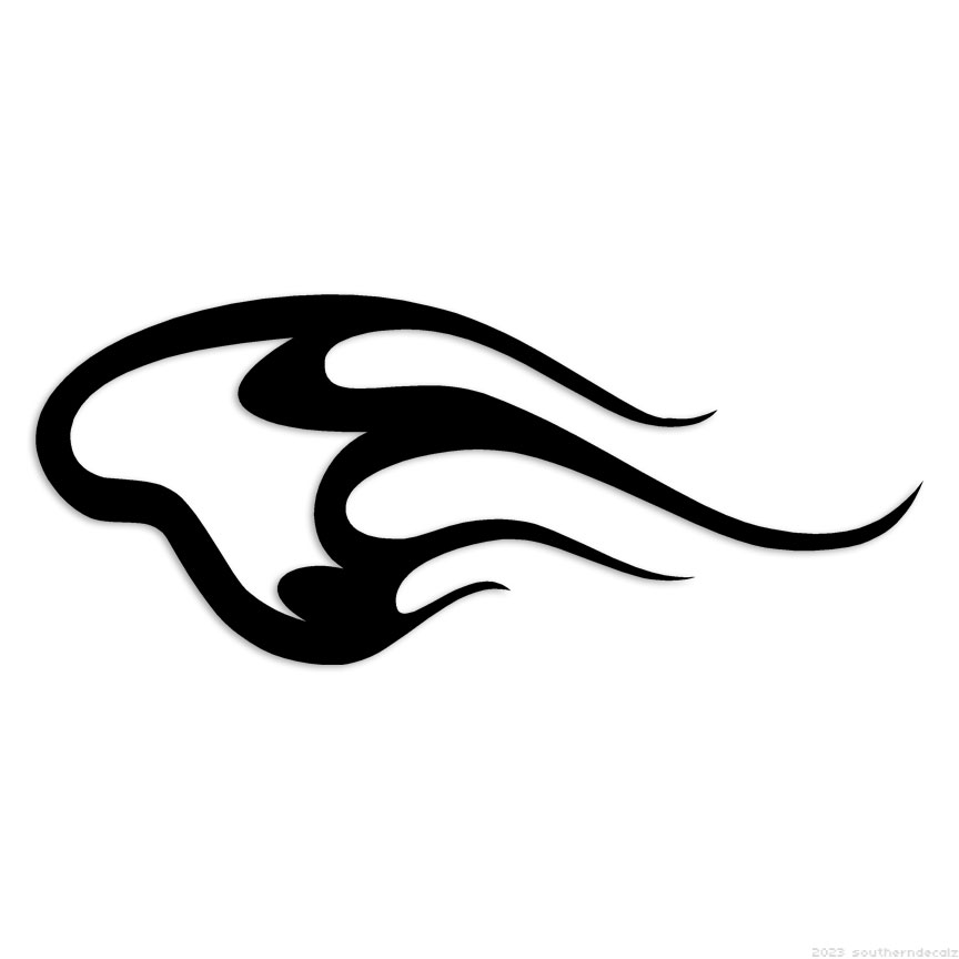 Flames Fire – Decal Sticker – Multiple Colors & Sizes – ebn7309