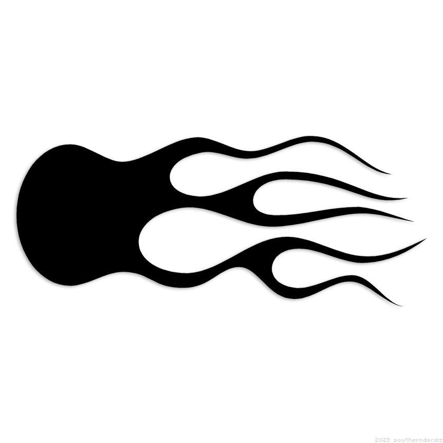 Flames Fire – Decal Sticker – Multiple Colors & Sizes – ebn7311