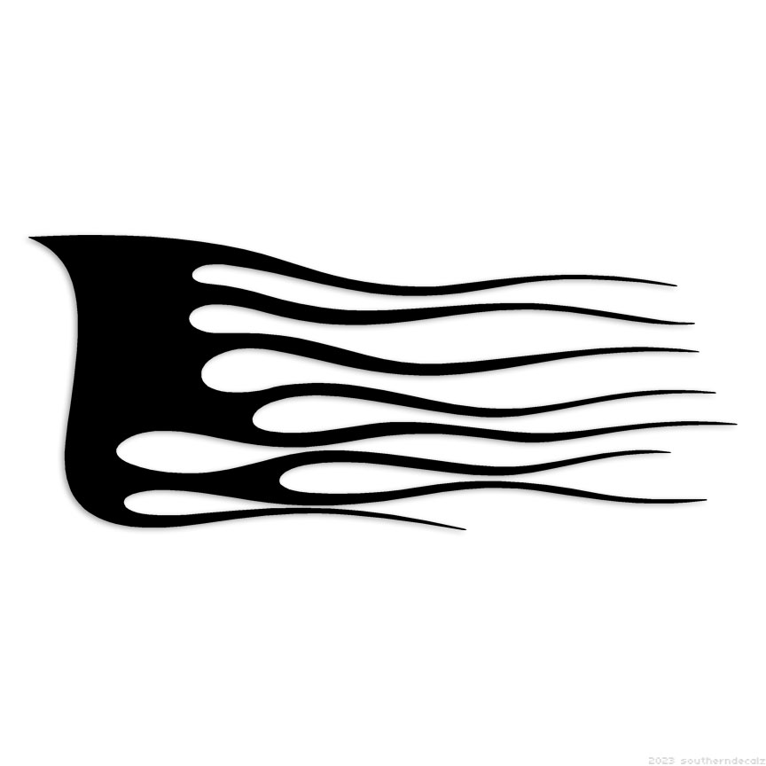 Flames Fire – Decal Sticker – Multiple Colors & Sizes – ebn7387