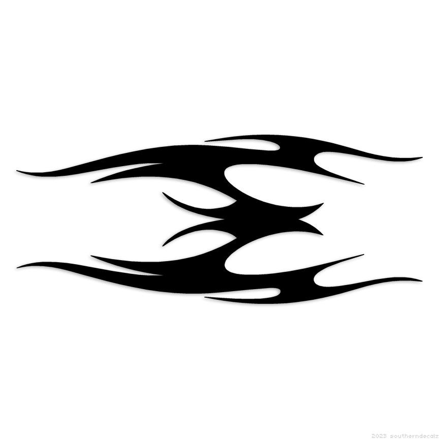 Tribal Fire Flames – Decal Sticker – Multiple Colors & Sizes – ebn7416