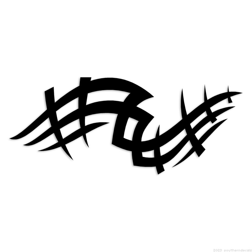 Tribal Pinstripe – Decal Sticker – Multiple Colors & Sizes – ebn7472