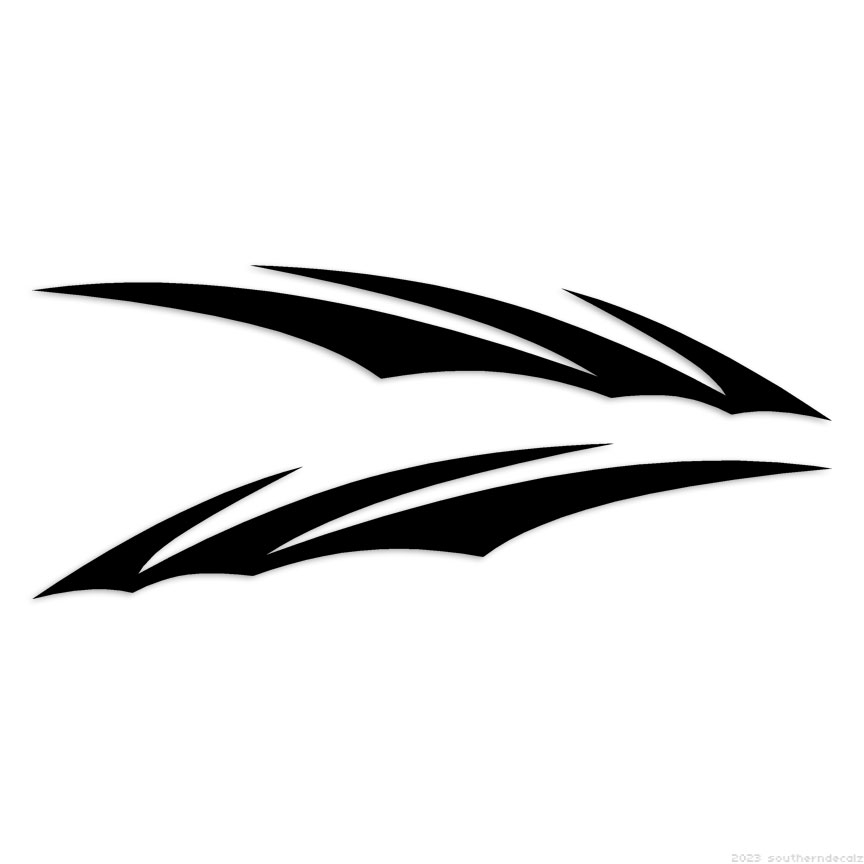 Pair Tribal Pinstripes – Decal Sticker – Multiple Colors & Sizes – ebn7478
