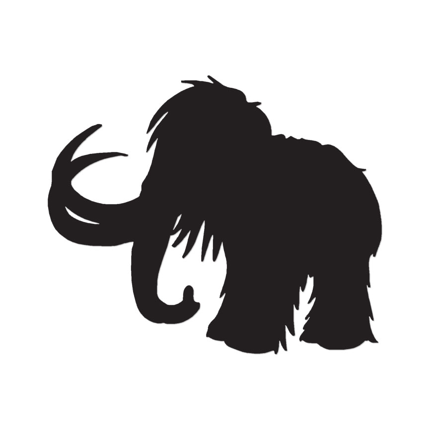Mastodon Mammoth – Vinyl Decal Sticker – Multiple Color & Sizes – ebn757